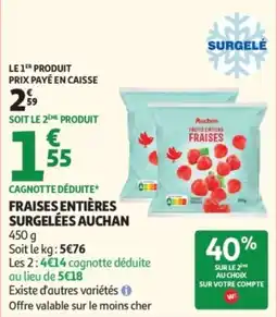 Auchan Auchan Fraises entières offre