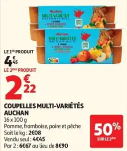 Auchan Auchan coupelles Multi-Variétés offre