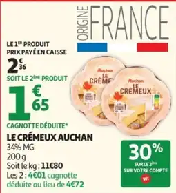 Auchan LE CRÉMEUX AUCHAN offre