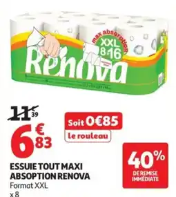 Auchan Renova Essuie tout maxi offre