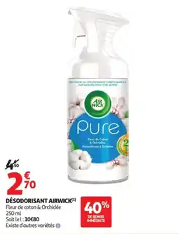 Auchan AIRWICK DÉSODORISANT offre