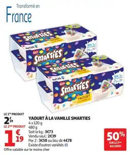 Auchan Smarties Yaourt offre