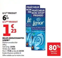 Auchan Lenor Billes adoucissantes offre