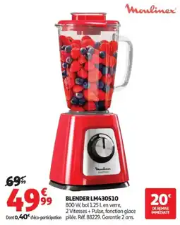 Auchan Moulinex Blender offre