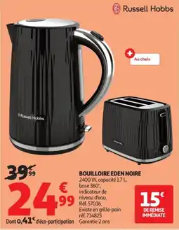 Auchan Russell Hobbs BOUILLOIRE EDEN NOIRE offre