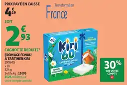 Auchan Kiri Fromage fondu à tartiner offre