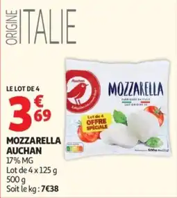 Auchan Auchan Mozzarella offre