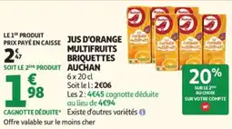 Auchan Auchan Jus d'orange multifruits offre