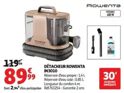 Auchan Rowenta Détacheur IN3010 offre