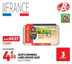 Auchan Loué Oeufs Fermiers offre