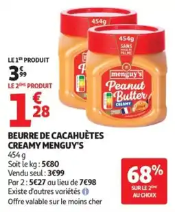Auchan menguy's Peanut Butter offre