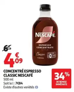Auchan NESCAFE CONCENTRÉ ESPRESSO CLASSIC offre