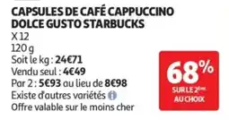 Auchan DOLCE GUSTO STARBUCKS offre