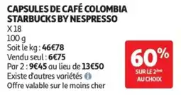 Auchan STARBUCKS BY NESPRESCO offre
