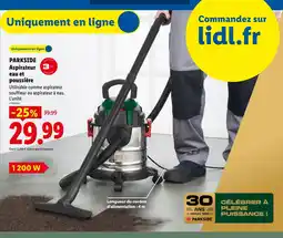 Lidl Parkside aspirateur eau et poussière offre
