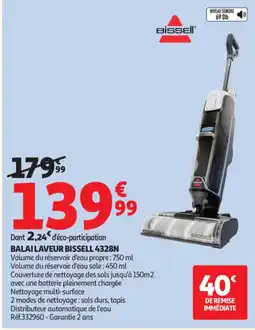 Auchan BISSELL BALAI LAVEUR 4328N offre