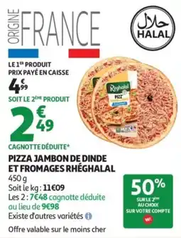Auchan Règhalal Pizza offre
