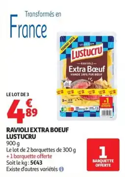 Auchan Lustucru Ravioli Extra Bœuf offre