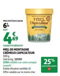 Auchan L'Apiculteur Miel de Montagne offre