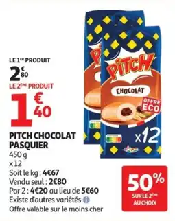 Auchan PITCH CHOCOLAT offre