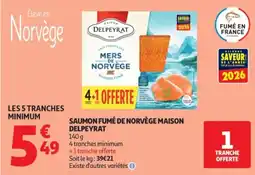 Auchan MAISON DELPEYRAT SAUMON FUMÉ offre