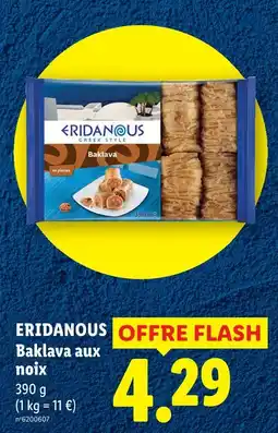 Lidl Eridanous baklava aux noix offre