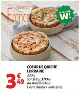 Auchan COEUR DE QUICHE LORRAINE offre