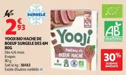 Auchan Yooji Bio Haché de Bœuf offre