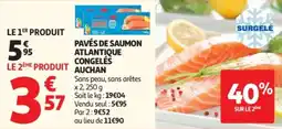 Auchan AUCHAN Pavés de saumon atlantique offre