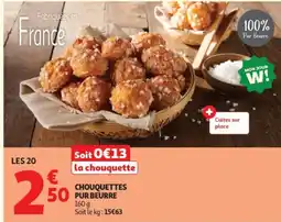 Auchan CHOUQUETTES PUR BEURRE offre