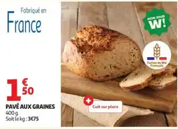 Auchan PAVÉ AUX GRAINES offre