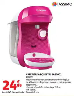 Auchan BOSCH CAFETIÈRE À DOSETTES TAS1001 offre