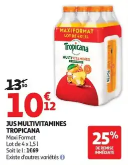 Auchan Tropicana Jus multivitamines offre