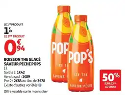 Auchan POP'S BOISSON THE GLACÉ offre