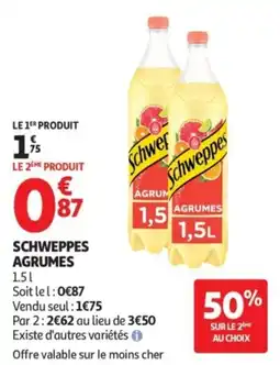 Auchan Schweppes Agrumes offre