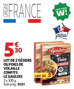 Auchan Le Gaulois Foies de Volaille offre