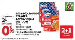 Auchan Lustucru Les Riz Gourmands offre