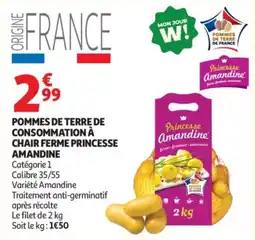 Auchan Princesse Amandine Pommes de terre offre