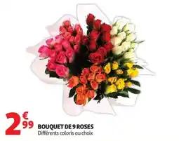 Auchan Bouquet de 9 roses offre