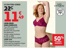 Auchan sans complexe LE SOUTIEN-GORGE offre