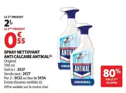 Auchan ANTIKAL SPRAY NETTOYANT ANTI CALCAIRE offre