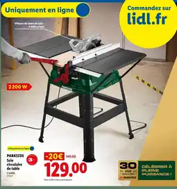 Lidl Parkside scie circulaire de table offre