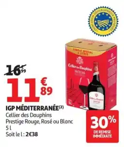 Auchan Cellier des Dauphins IGP MÉDITERRANÉE offre