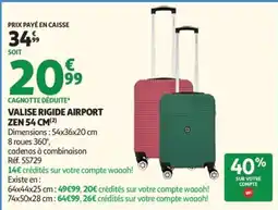 Auchan VALISE RIGIDE AIRPORT ZEN offre