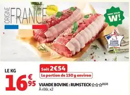 Auchan VIAND Bovine : RUMSTECK offre
