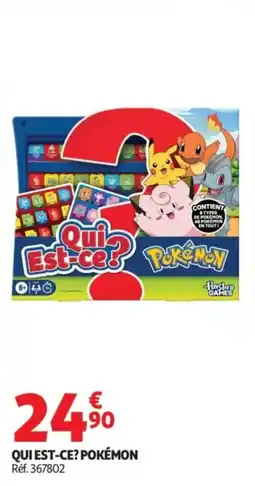 Auchan Hasbro Games Qui Est-ce? Pokémon offre