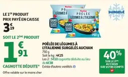 Auchan Auchan Poêlée de légumes à l'italienne offre