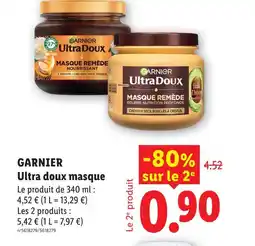 Lidl Garnier ultra doux masque offre