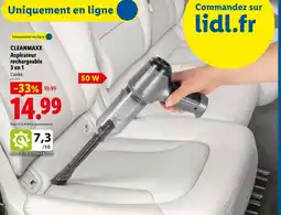 Lidl Cleanmaxx aspirateur rechargeable 3 en 1 offre
