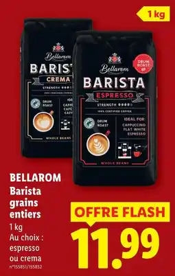 Lidl Bellarom barista grains entiers offre